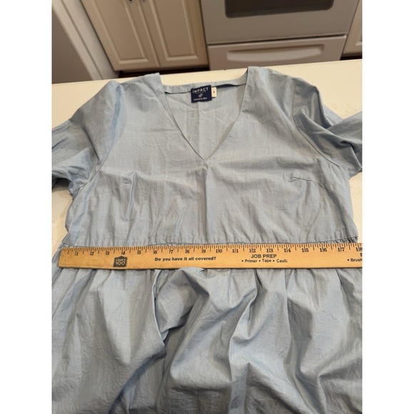 United by Blue‎ Impact Womens Dress Sz L Babydoll Organic Cotton Pockets Preppy - Picture 5 of 9